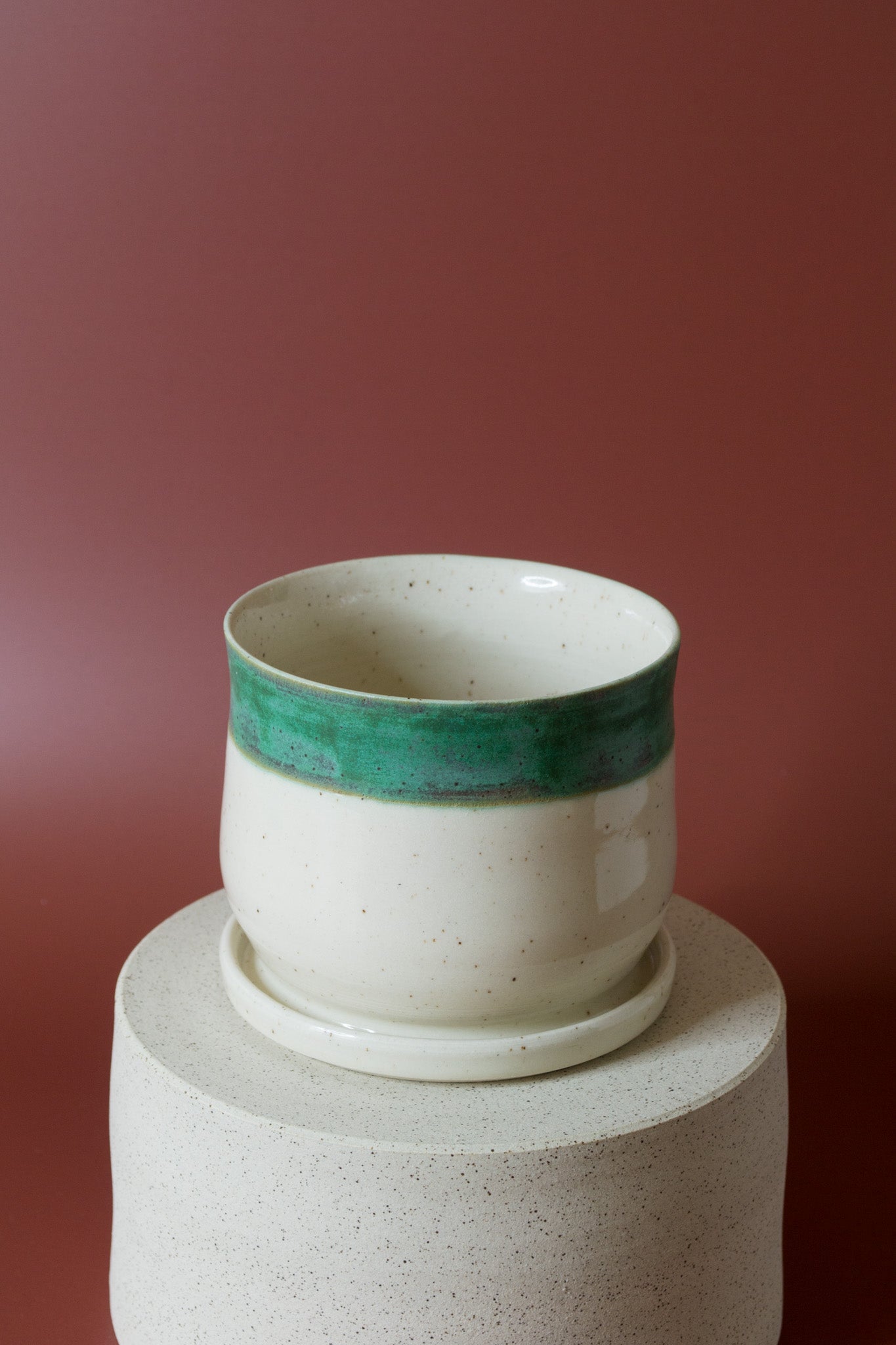 Small Planter in Copper Stripe