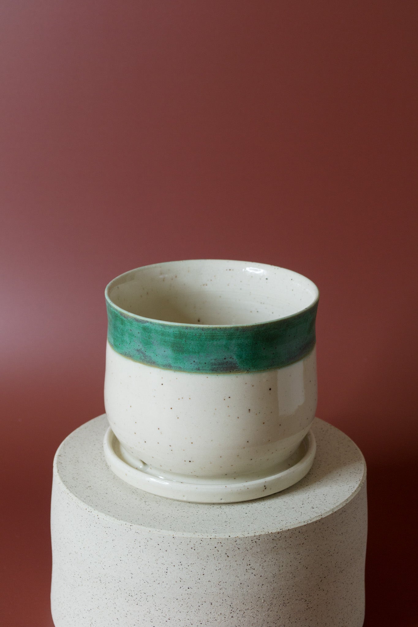 Small Planter in Copper Stripe