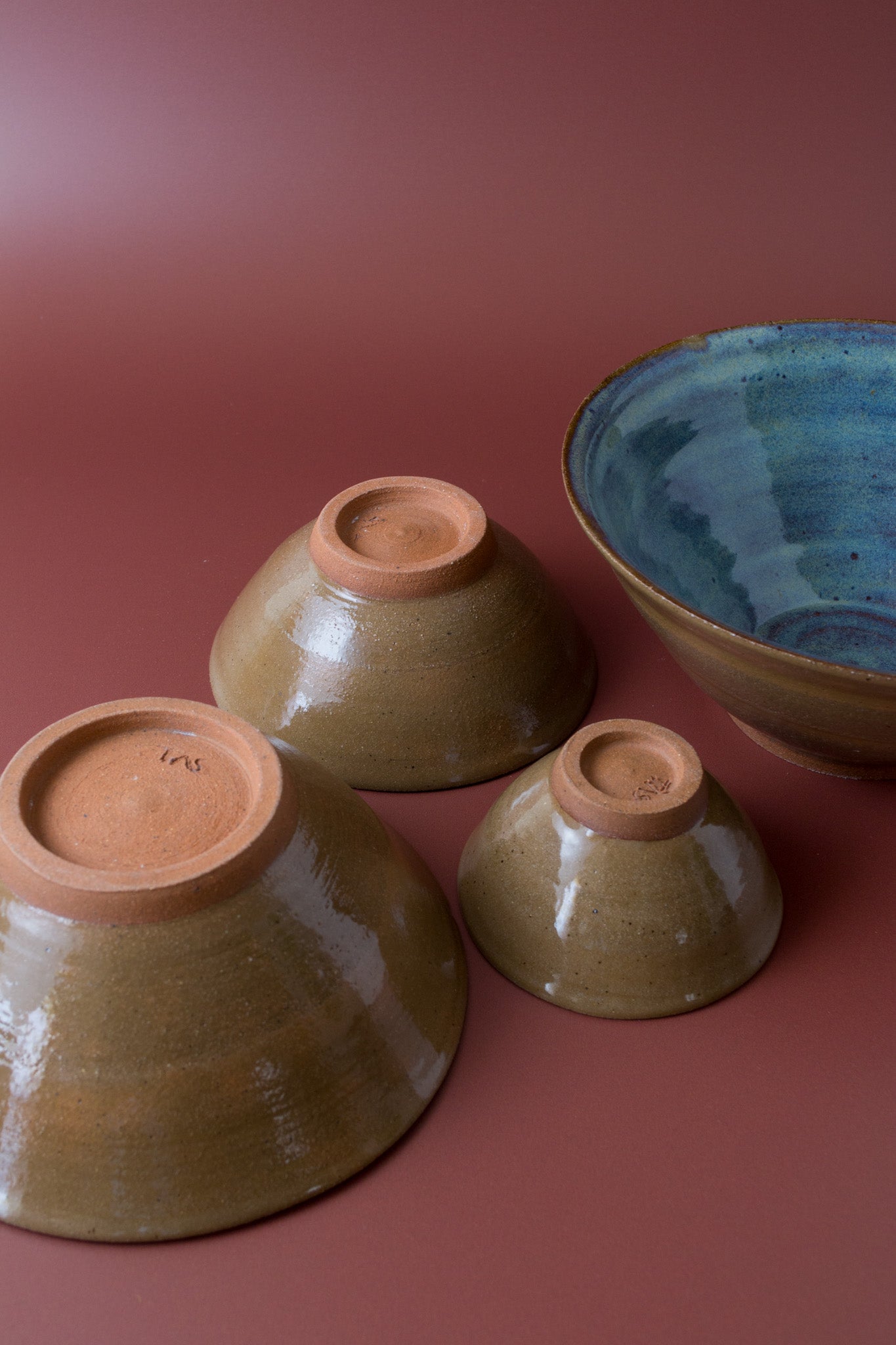 Naranja Bowl Set in Speckled Turquoise