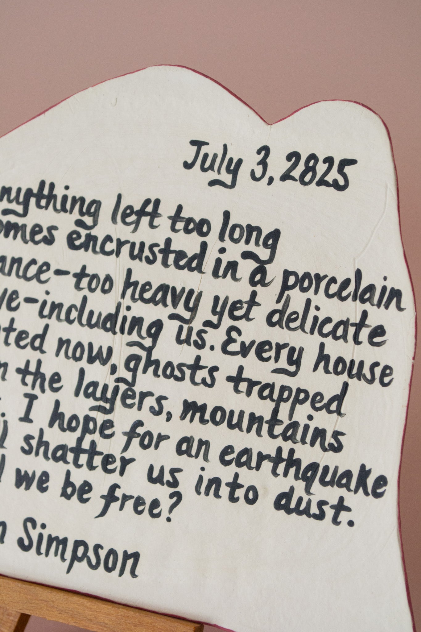 Haunted House of the Future Tile in Rose