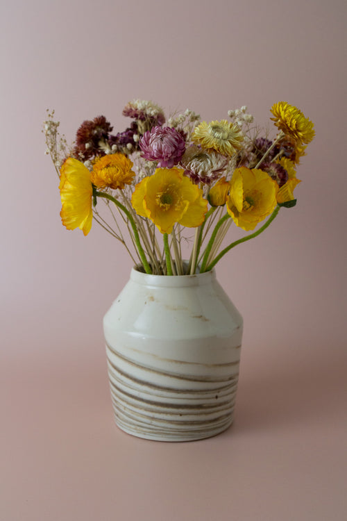 Angular Marbled Vase