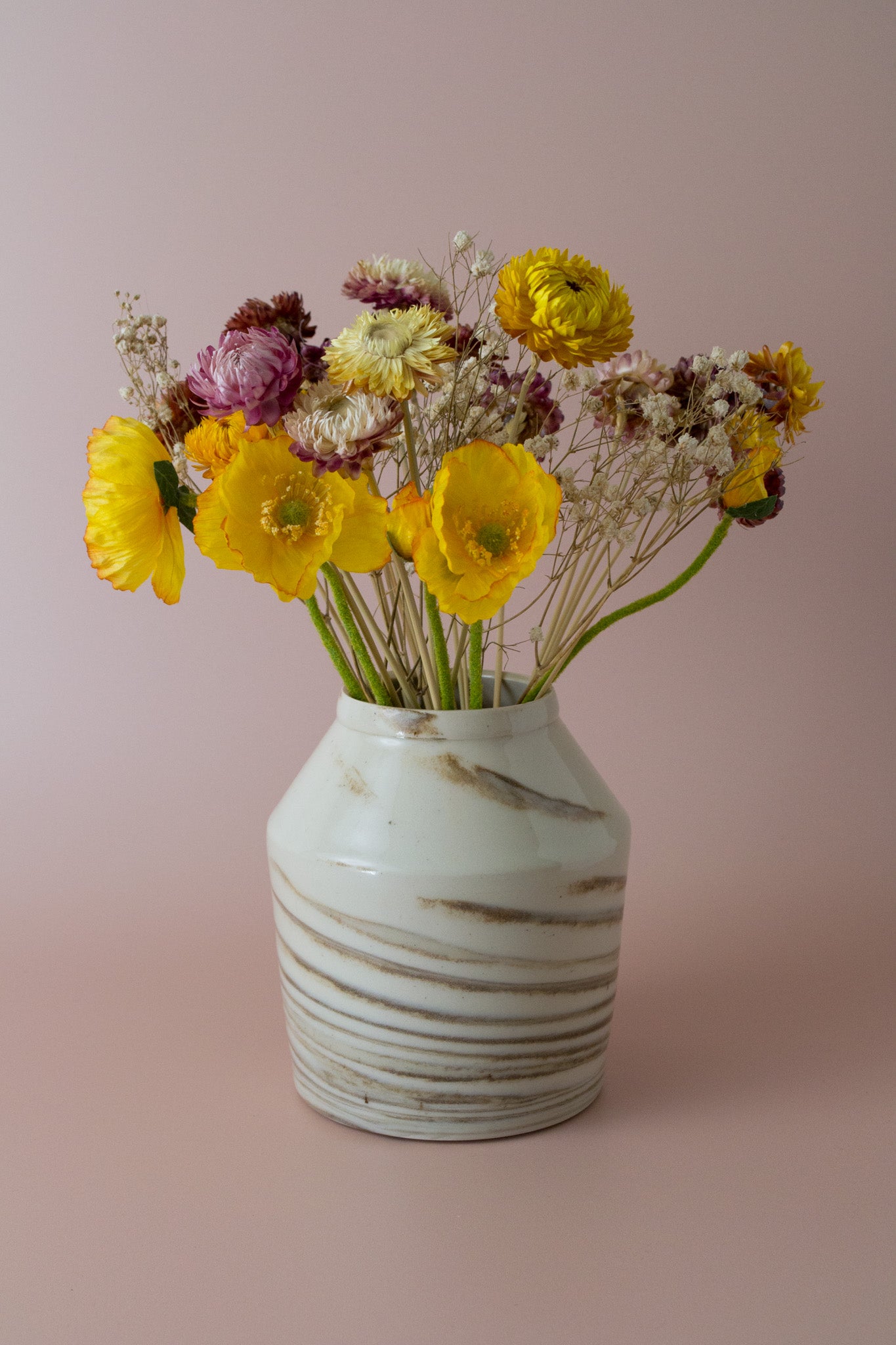 Angular Marbled Vase