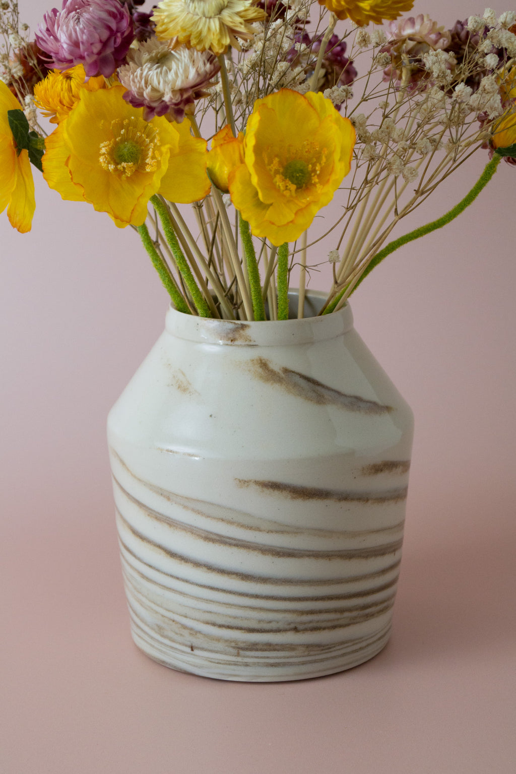 Angular Marbled Vase