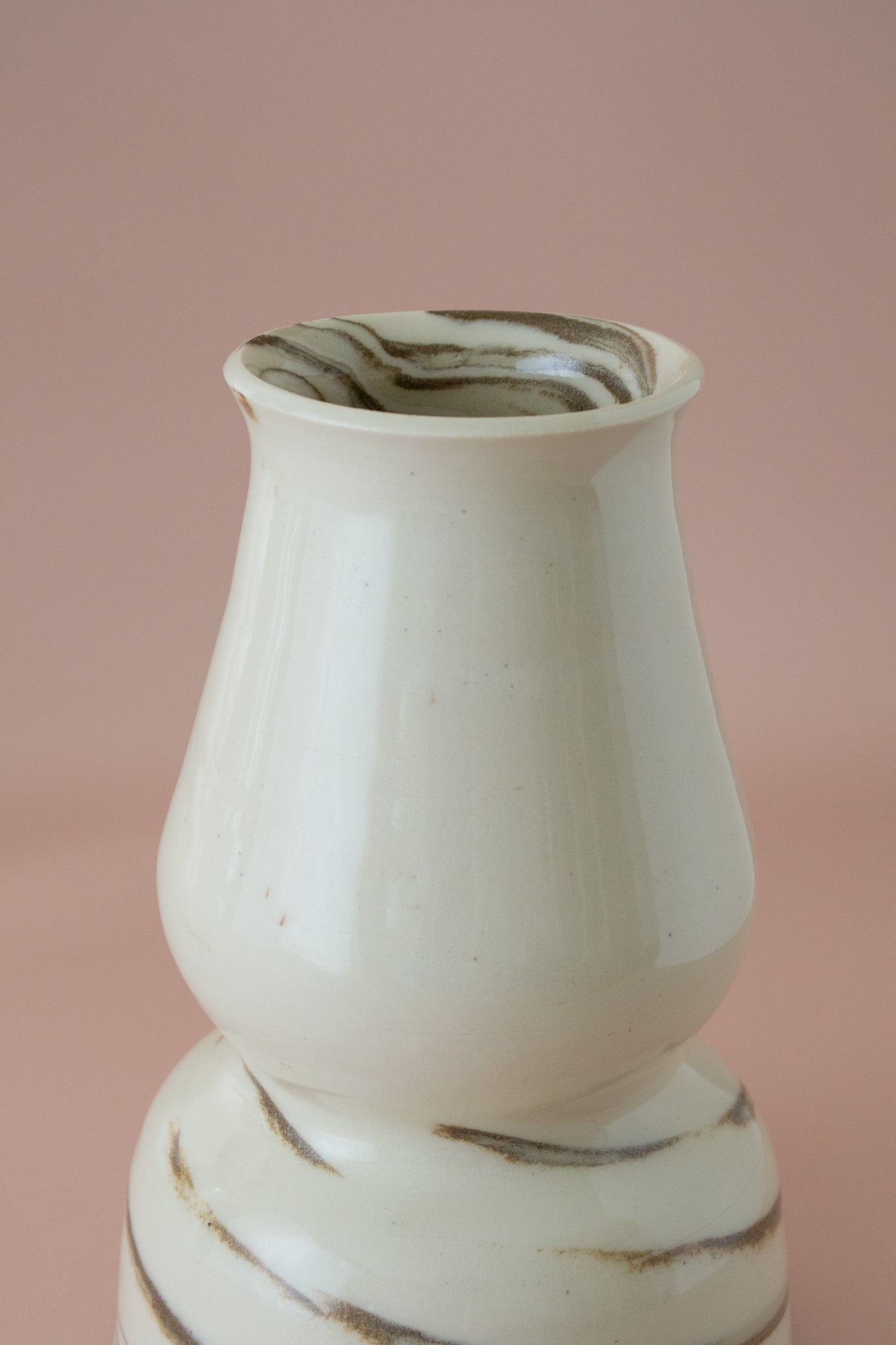 Curvy Marbled Vase